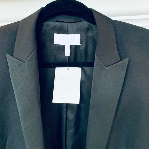 NWT ESCADA Long Blazer in Black - $680 -Size 6 🖤 - Picture 4 of 13